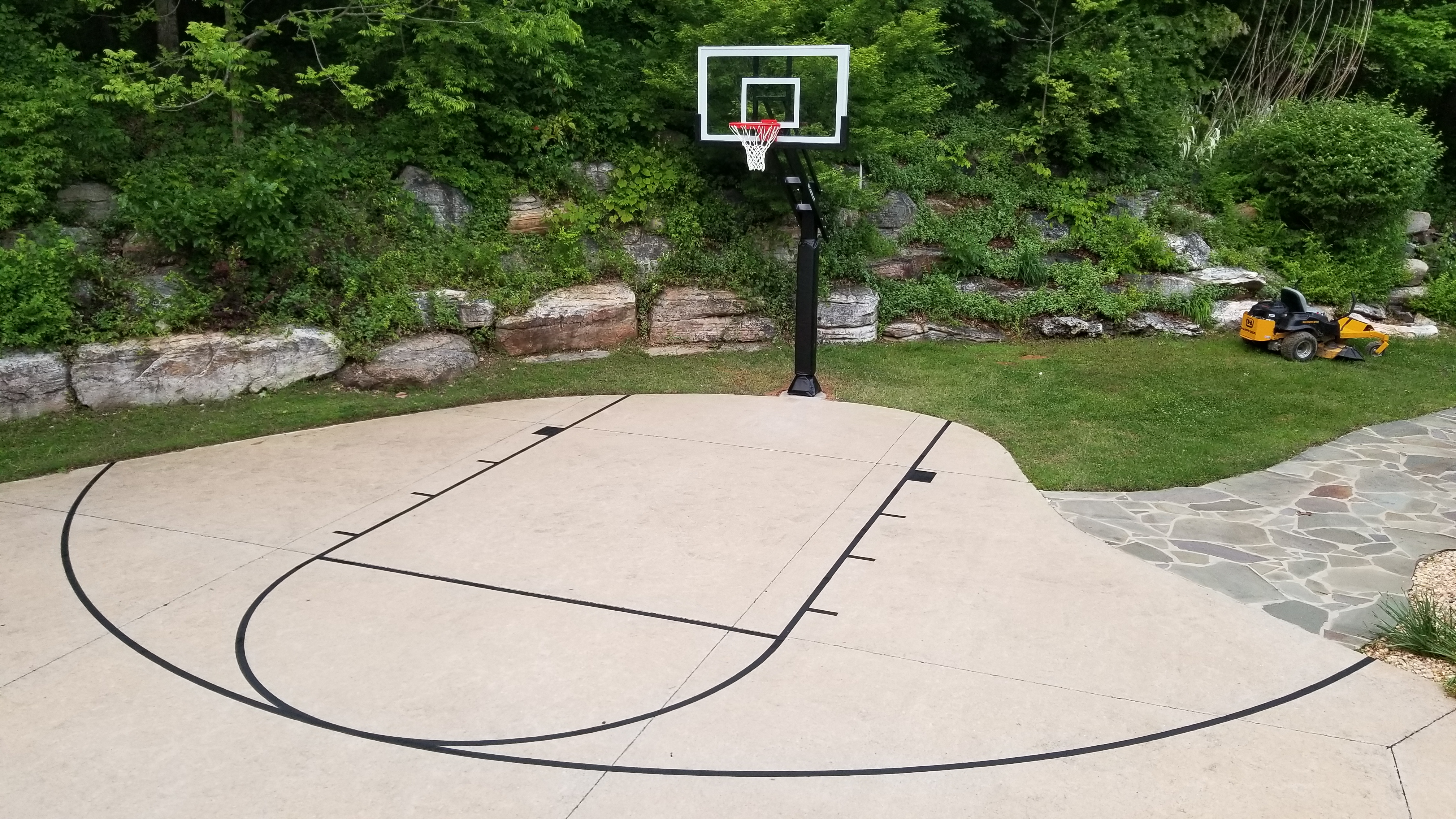 Driveway Line Painting Precise Assemblies, How Much Does It Cost To Paint An Outdoor Basketball Court